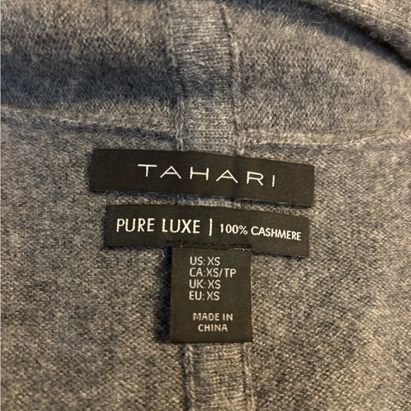 TAHARI PURE LUXE 100% CASHMERE CARDIGAN - Picture 3 of 8